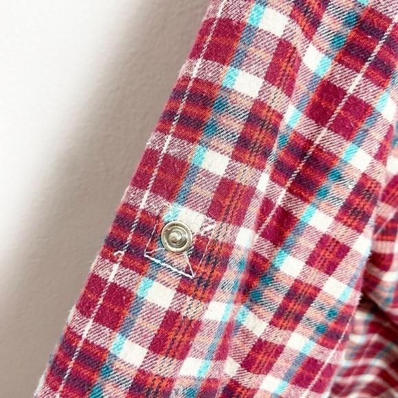 PAPER DENIM CLOTH | Red Plaid Flannel Western - Picture 7 of 12